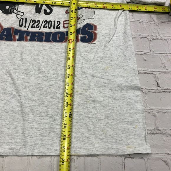 2012 NFL AFC Championship Ravens Patriots T-Shirt Tee Size Medium B187 -29C - Picture 3 of 12